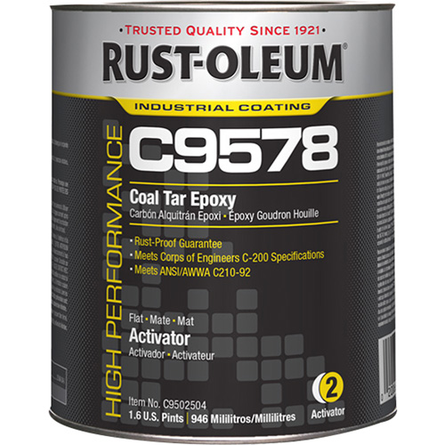 Activateur pour rev&ecirc;tement &eacute;poxydique &agrave; base de goudron de houille et &agrave; haute teneur en solides du syst&egrave;me C9578, 0,2 gal., Seau Les Distributions ICE