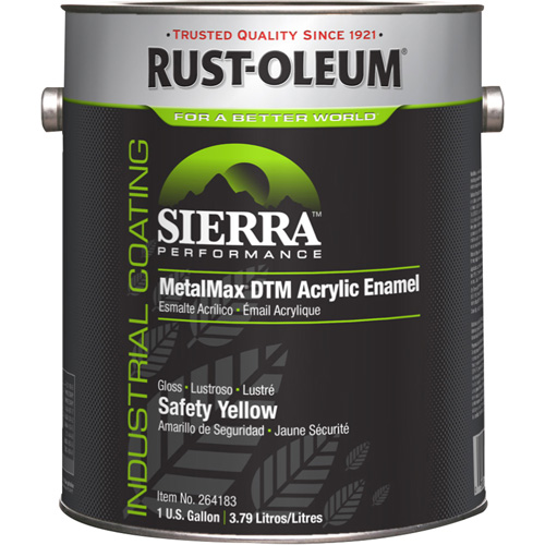 &eacute;mail acrylique DTM Sierra Performance MetalMax Plus, Gallon, Jaune Les Distributions ICE