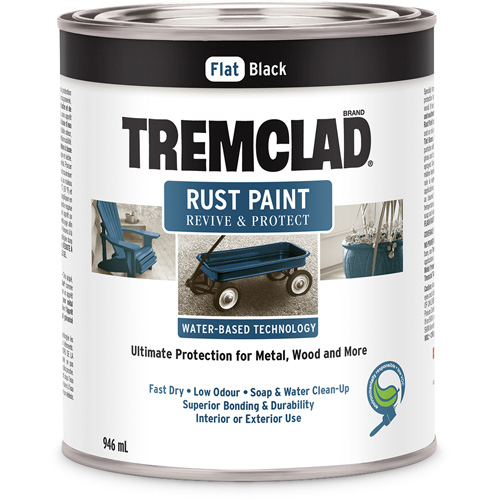 Tremclad&reg; Water-Based Rust Paint, 946 ml, Can, Black Les Distributions ICE