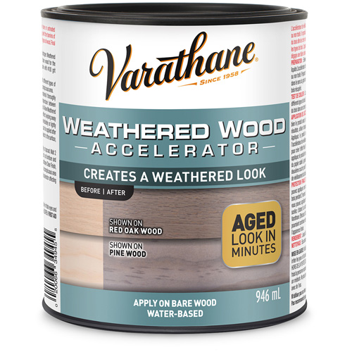 Acc&eacute;l&eacute;rateur de vieillissement du bois Varathane, 946 ml, Canette, Gris Les Distributions ICE