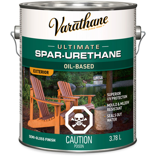 Fini diamant pour bois Varathane ext&eacute;rieur, 3,78 L, Transparent, Semi-brillant Les Distributions ICE