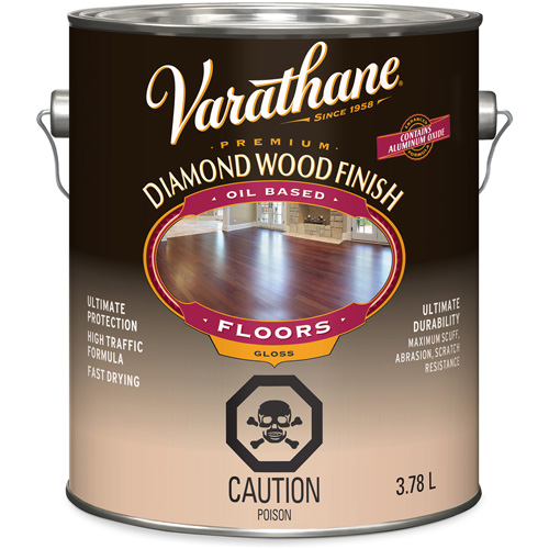 Varathane&reg; Diamond Wood Finish Floors Coating, 3.78 L, Clear, Gloss Les Distributions ICE