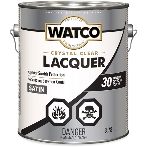 Laque pour bois Watco, 3,78 L, Transparent, Satin Les Distributions ICE