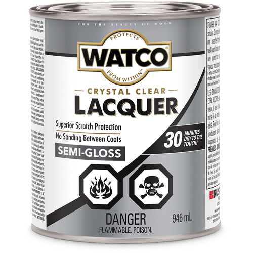 Laque pour bois Watco, 946 ml, Transparent, Semi-brillant Les Distributions ICE