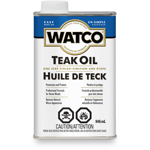 Huile de teck Watco, 946 ml, Transparent, Transparent Les Distributions ICE