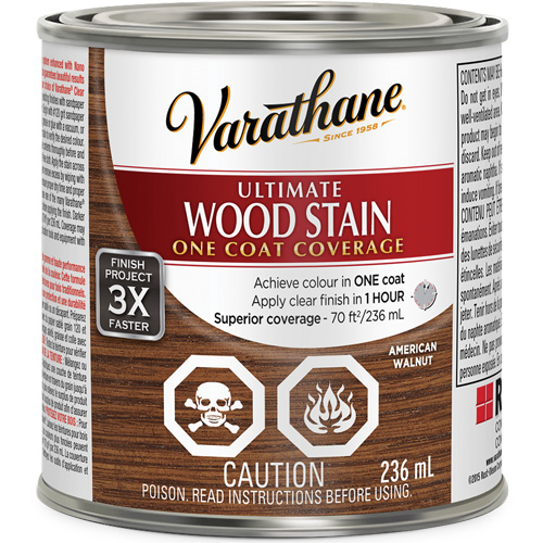 Varathane&reg; Ultimate Wood Stain, 236 ml, American Walnut Les Distributions ICE