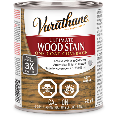Varathane&reg; Ultimate Wood Stain, 946 ml, Aged Wheat Les Distributions ICE