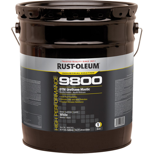 9800 System DTM Urethane Mastic, 5 gal., White, High-Gloss Les Distributions ICE