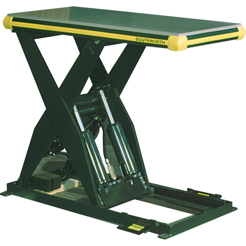 Table &eacute;l&eacute;vatrice hydraulique &agrave; ciseaux Backsaver, Acier, 48" lo x 48" la, Capacit&eacute; 4000 lb Les Distributions ICE