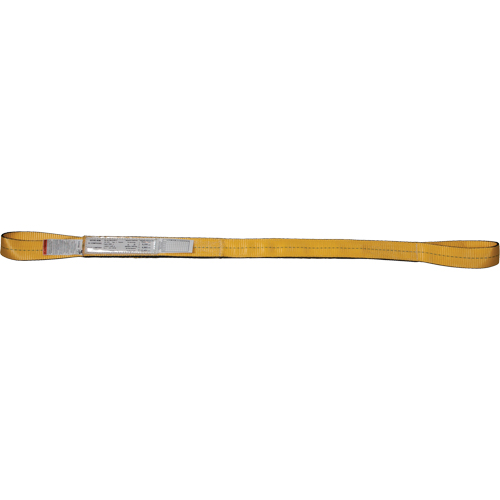 &eacute;lingues de levage en nylon, Pli Simple, Oeillet double, Type 3, 2" la x 3' lo, Limite de charge verticale 3100 lb Les Distributions ICE