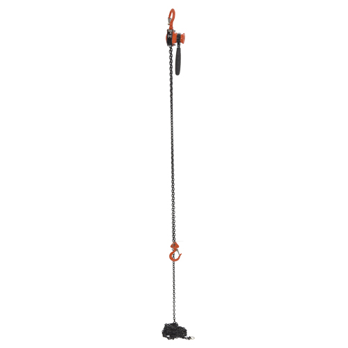 Mini Lever Hoist, 15' Lift, 500 lbs. (0.25 tons) Capacity, Steel Chain Les Distributions ICE