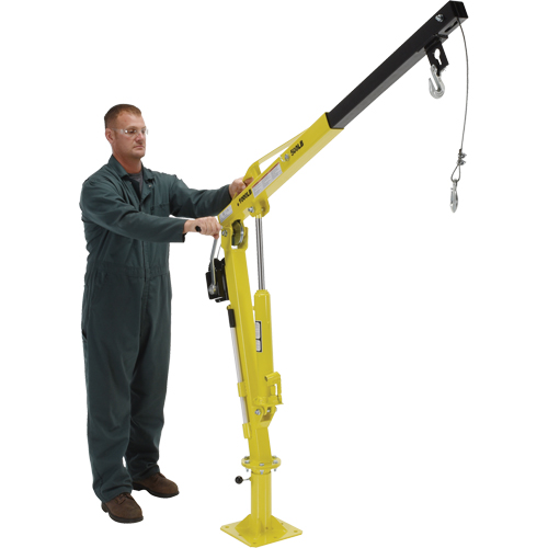 Grue &agrave; fl&egrave;che pour camion actionn&eacute;e par treuil, Capacit&eacute; de 500 lb (0,25 tonne), Limite de 102' Les Distributions ICE