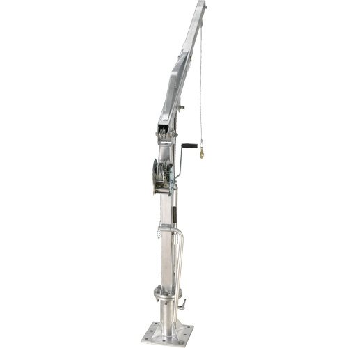 Winch Operated Truck Jib Crane, 1000 lbs. (0.5 tons) Capacity, 97" Max. Clearance Les Distributions ICE