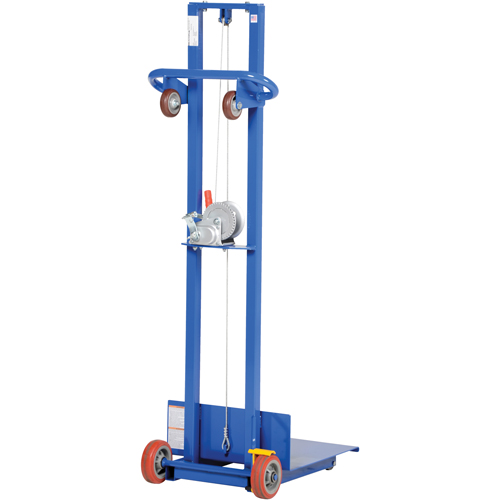 Platform Lift Stacker, Hand Winch Operated, 400 lbs. Capacity, 58" Max Lift Les Distributions ICE