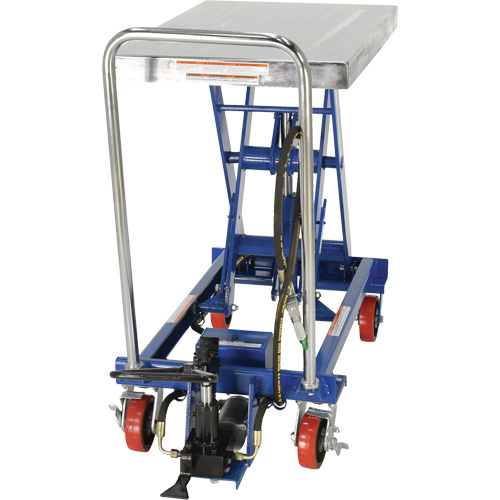 Pneumatic Hydraulic Scissor Lift Table, Steel, 32-1/2" L x 19-3/4" W, 1000 lbs. Cap. Les Distributions ICE
