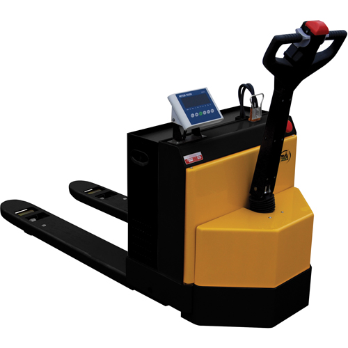 Fully Powered Electric Pallet Truck With  Scale, 4500 lbs. Cap., 48" L x 30.25" W Les Distributions ICE