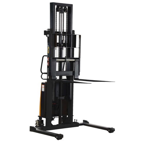 Fork Lift Stacker, Electric Operated, 2000 lbs. Capacity, 118" Max Lift Les Distributions ICE