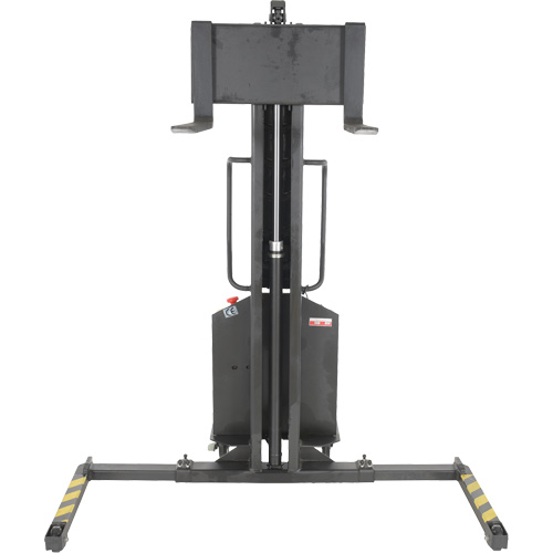 Narrow Mast Powered Lift Stacker, Electric Operated, 1000 lbs. Capacity, 63" Max Lift Les Distributions ICE