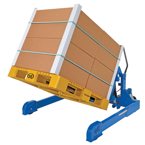 Basculeur ergonomique &agrave; chevauchement, Bascule 90°, Capacit&eacute;e 4000 lb, 72-13/16" lo x 57-1/4" la x 29-1/4" h Les Distributions ICE