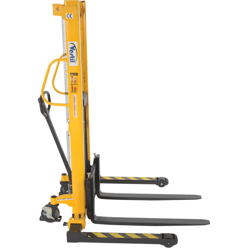 Manual Hydraulic Stacker, Hand Pump Operated, 2000 lbs. Capacity, 63" Max Lift Les Distributions ICE