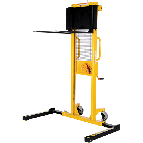 Manual Stacker, Hand Winch Operated, 770 lbs. Capacity, 60" Max Lift Les Distributions ICE