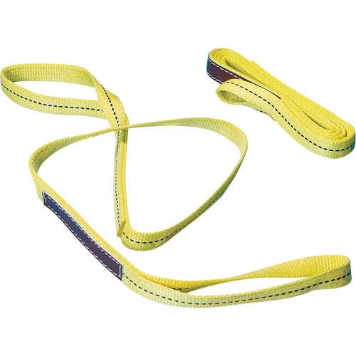 Nylon Sling, Double Ply, Double Eye, Type 3, 1" W x 6' L, 1000 lbs. Vertical Load Limit Les Distributions ICE