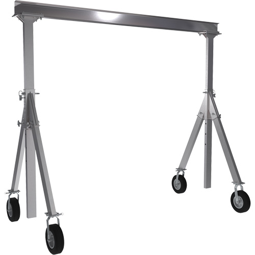 Grue-portique ajustable en aluminium, 10' lo, Capacit&eacute; 1500 lb (0,75 tonne) Les Distributions ICE