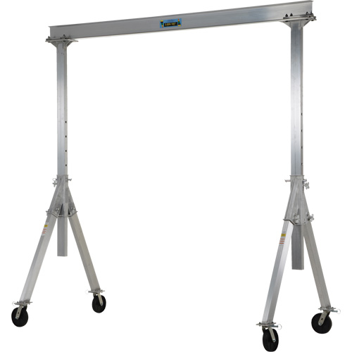 Grue-portique ajustable en aluminium, 8' lo, Capacit&eacute; 2000 lb (1 tonne) Les Distributions ICE