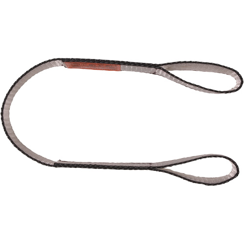 Polyester Web Sling, Double Ply, Double Eye, Type 3, 4" W x 6' L, 11000 lbs. Vertical Cap. Les Distributions ICE