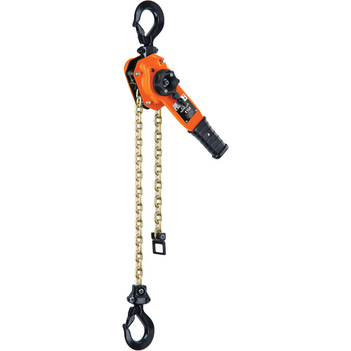 Series 653-A Ratchet Lever Hoist, 10' Lift, 3000 lbs. (1.5 tons) Capacity, Steel Chain Les Distributions ICE