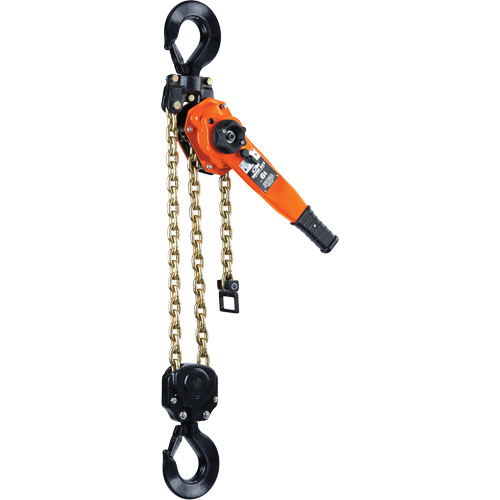Series 653-A Ratchet Lever Hoist, 5' Lift, 12000 lbs. (6 tons) Capacity, Steel Chain Les Distributions ICE