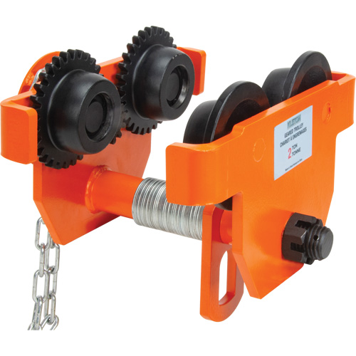 Adjustable Trolley with Safety Plates, 6000 lbs. (3 tons) Capacity, 3-15/16" - 5-14/16" Les Distributions ICE