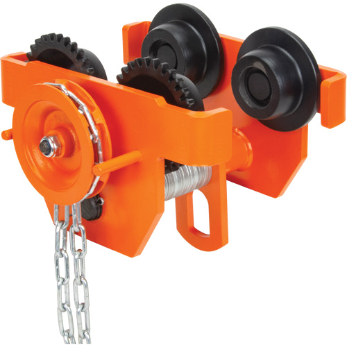 Adjustable Trolley with Safety Plates, 6000 lbs. (3 tons) Capacity, 3-15/16" - 5-14/16" Les Distributions ICE