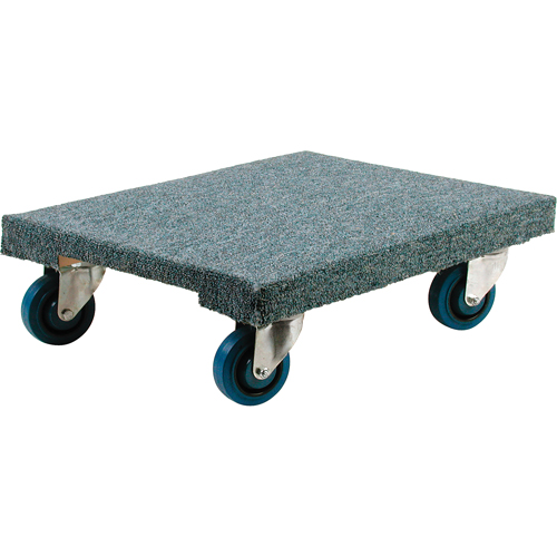 Chariots en bois franc - usage intensif, Roues en Caoutchouc, Capacit&eacute; de 1400 lb, 18" la x 24" p x 7" h Les Distributions ICE