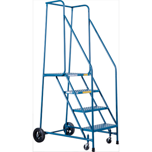 Escabeau roulant certifi&eacute; par la CSA, 4 marches, Largeur de la marche 22", Hauteur de la plateforme 37", Acier Les Distributions ICE