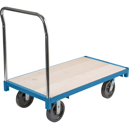 Heavy-Duty Platform Truck, 72" L x 36" W, 2500 lbs. Capacity, Nylon Casters Les Distributions ICE
