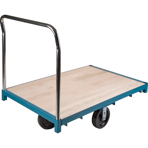 Heavy-Duty Platform Truck, 96" L x 48" W, 2500 lbs. Capacity, Nylon Casters Les Distributions ICE