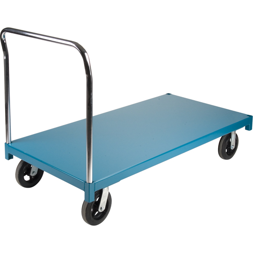 Heavy-Duty Platform Truck, 60" L x 30" W, 2000 lbs. Capacity, Rubber Casters Les Distributions ICE