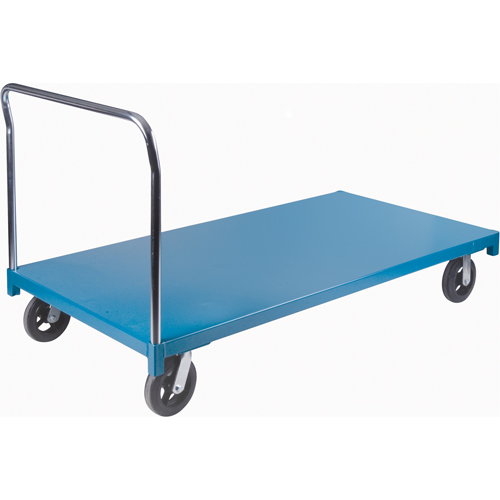 Heavy-Duty Platform Truck, 72" L x 36" W, 2000 lbs. Capacity, Rubber Casters Les Distributions ICE
