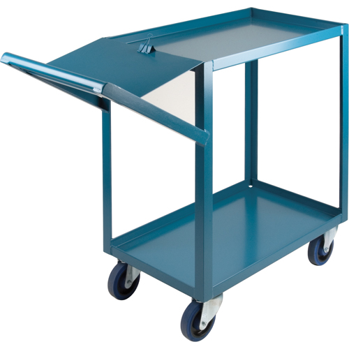 Order Picking Carts, 36" H x 18" W x 46" D, 2 Shelves, 1200 lbs. Capacity Les Distributions ICE