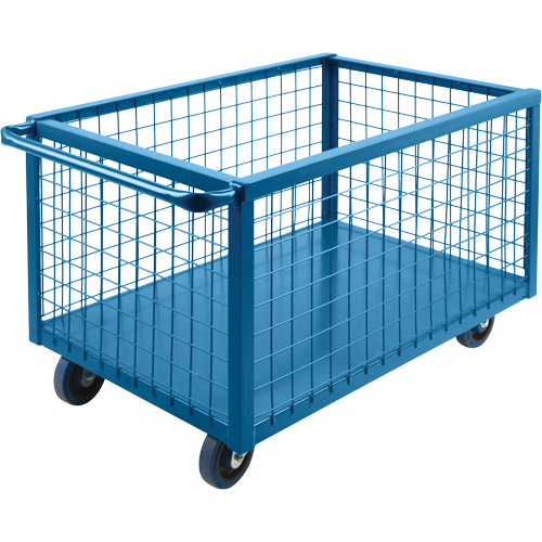 Caisson en treillis m&eacute;tallique, Acier, 51" lo x 24" la x 31,5" h, Volume 16 pi³, Capacit&eacute; 1200 lb Les Distributions ICE