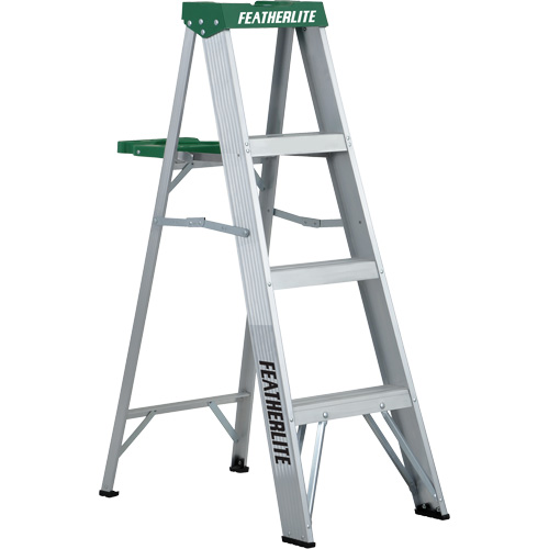 Commercial Duty Stepladders (2400 Series), 4', Aluminum, 225 lbs. Capacity, Type 2 Les Distributions ICE