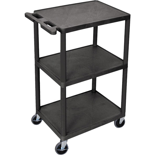 Utility Cart, 3 Tiers, 18" x 40" x 24", 400 lbs. Capacity Les Distributions ICE