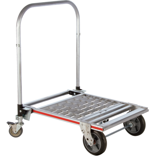 Chariot &agrave; plateforme repliable &agrave; quatre roues, Aluminium, 750 lb, 31" lo x 23-1/4" la, Hauteur 39" Les Distributions ICE