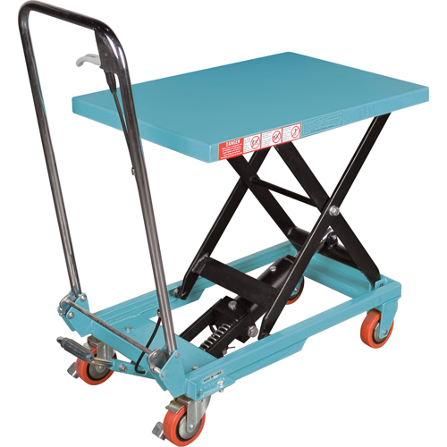 Heavy-Duty Hydraulic Scissor Lift Table, 27-1/2" L x 17-3/4" W, Steel, 330 lbs. Capacity Les Distributions ICE