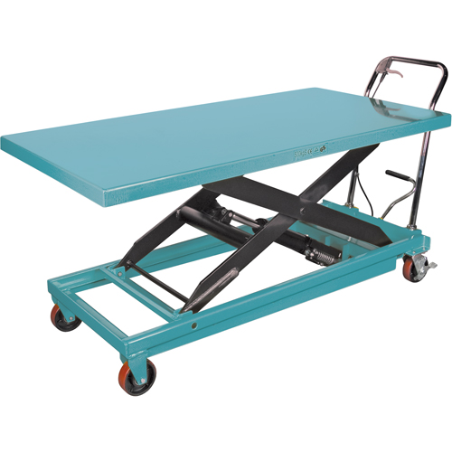 Table &eacute;l&eacute;vatrice robuste &agrave; ciseaux hydraulique, 63" lo x 31-7/8" la, Acier, Capacit&eacute; 1100 lb Les Distributions ICE