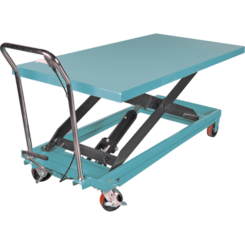 Table &eacute;l&eacute;vatrice robuste &agrave; ciseaux hydraulique, 63" lo x 31-7/8" la, Acier, Capacit&eacute; 1100 lb Les Distributions ICE