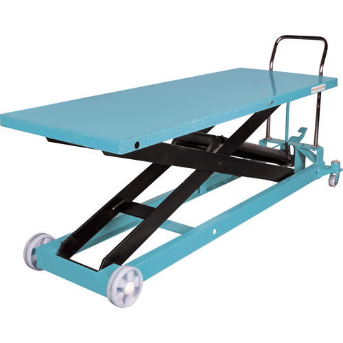 Table &eacute;l&eacute;vatrice robuste &agrave; ciseaux hydraulique, 80-1/8" lo x 29-1/2" la, Acier, Capacit&eacute; 2200 lb Les Distributions ICE