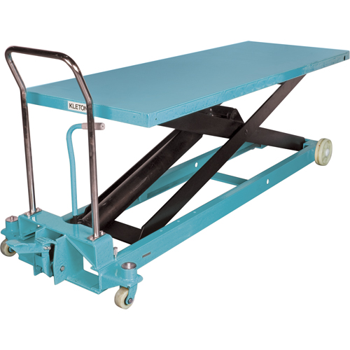Table &eacute;l&eacute;vatrice robuste &agrave; ciseaux hydraulique, 80-1/8" lo x 29-1/2" la, Acier, Capacit&eacute; 2200 lb Les Distributions ICE
