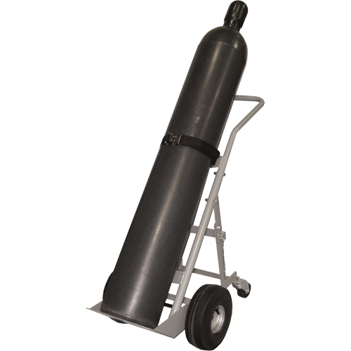Chariots &agrave; quatre roues pour bouteilles, Roues Pneumatique, Base de 10" la x 8" lo, 1000 lb Les Distributions ICE